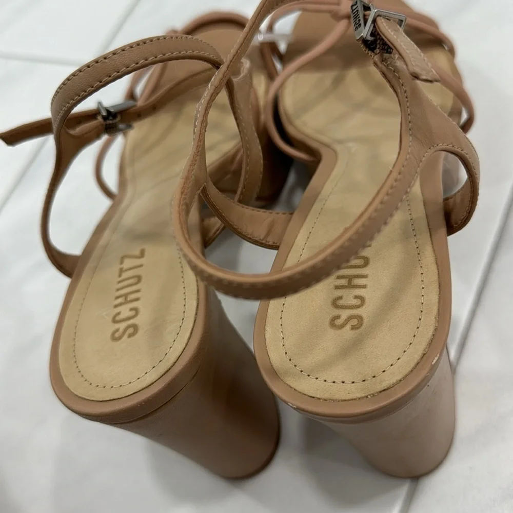 NEW! SCHUTZ True Beige Kelsie Platform Sandal - Size 10